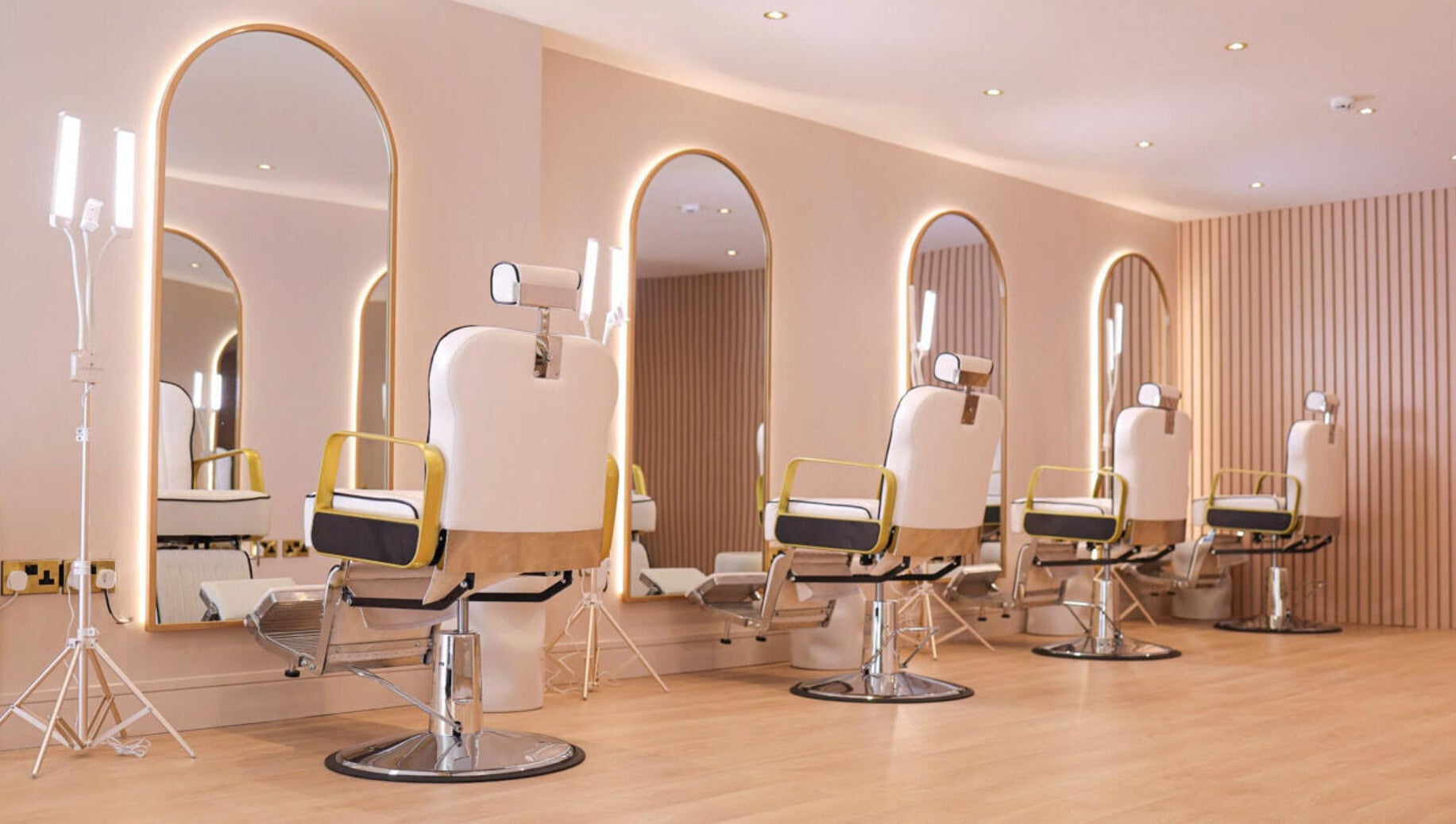 Modern salon chairs at Luxe Dublin - Lash, Brow PMU Stylist, Dublin 6W, County Dublin, IE.
