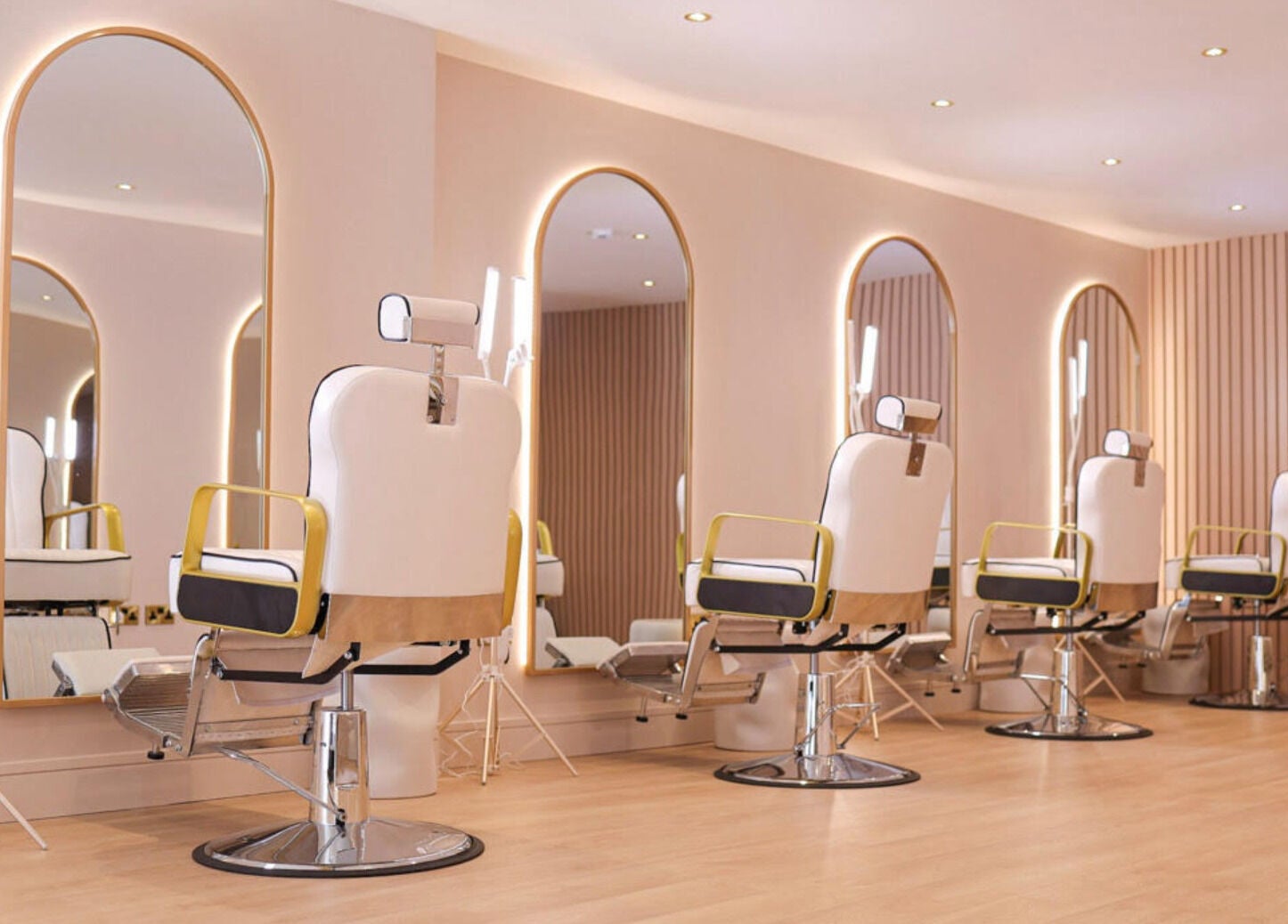 Modern salon chairs at Luxe Dublin - Lash, Brow PMU Stylist, Dublin 6W, County Dublin, IE.