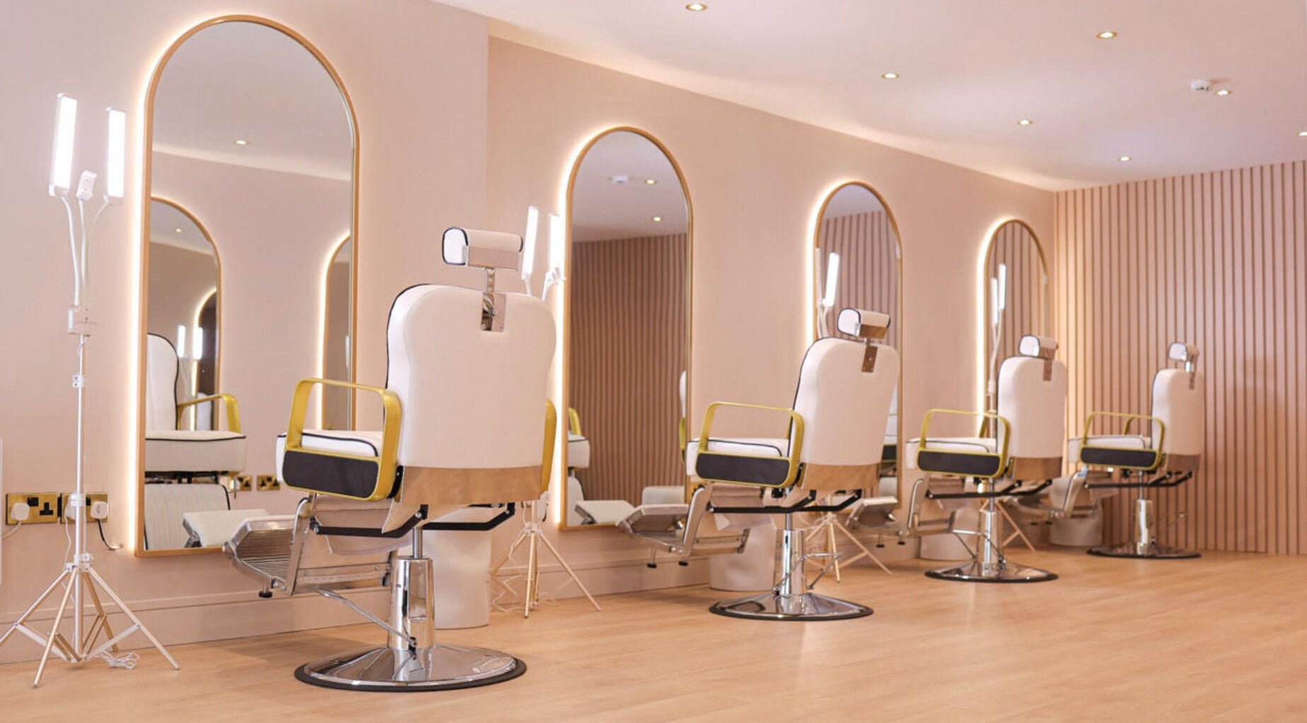 Modern salon chairs at Luxe Dublin - Lash, Brow PMU Stylist, Dublin 6W, County Dublin, IE.