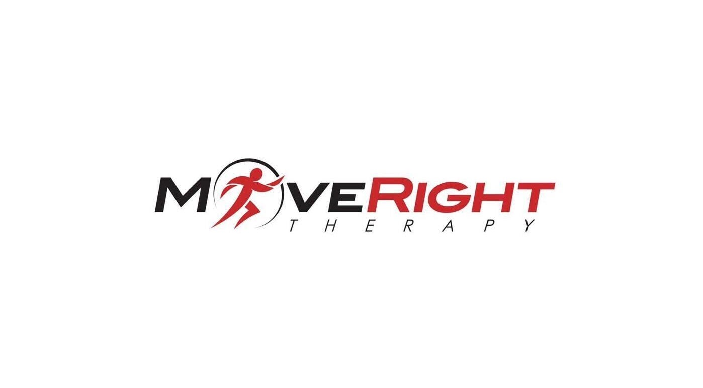 Logo of Move Right Chiropractic in Derby, England, GB, featuring dynamic red and black design.