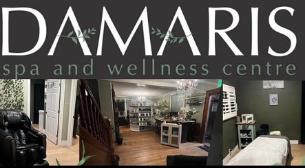 Interior view of Damaris Spa and Wellness Centre in Amherst, Nova Scotia, CA showcasing a tranquil massage room.