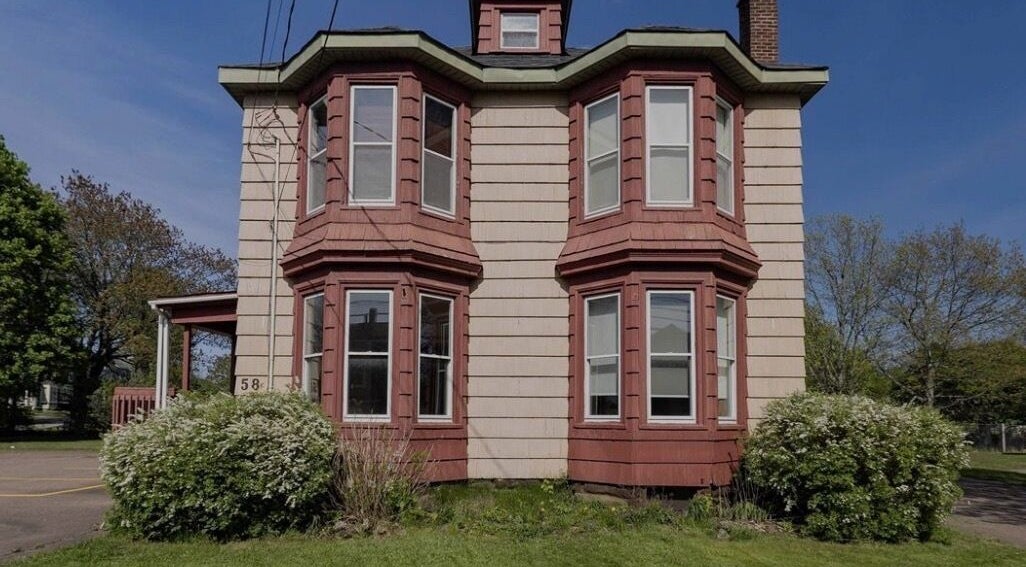 Front view of Damaris Spa and Wellness Centre in a charming Victorian building, Amherst, Nova Scotia, CA.