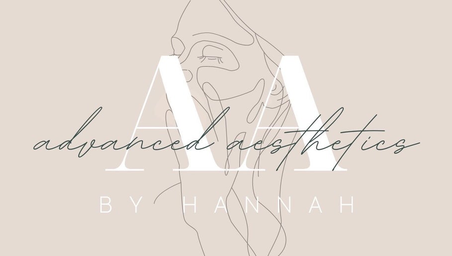Logo of Advanced Aesthetics in Birkenhead, England, featuring elegant line art and stylized text.