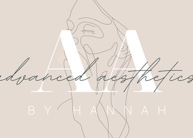 Logo of Advanced Aesthetics in Birkenhead, England, featuring elegant line art and stylized text.