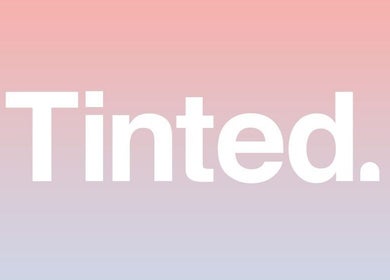 Logo for *Coming Soon!* Tinted. Studio - Tsim Sha Tsui, located in Kowloon, Kowloon, HK with gradient background.