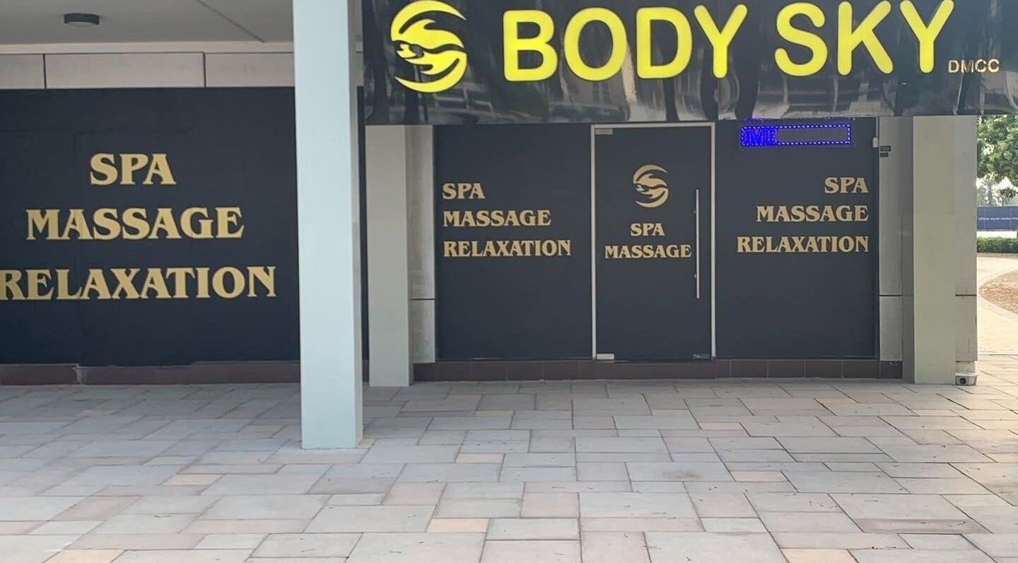 Entrance to Body Sky Massage & Spa JLT - Cluster U, Dubai, Dubai, AE, showcasing spa and relaxation services.