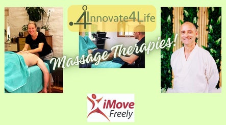 Therapists at Innovate4Life Massage Therapies in Plymouth, England, GB with clients receiving relaxing massages.