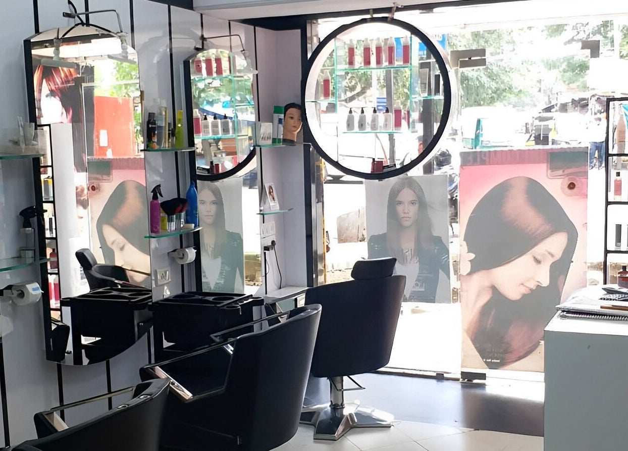 Sleek Milon Salon interior in Mumbai, Maharashtra, IN, featuring modern chairs and stylish decor.