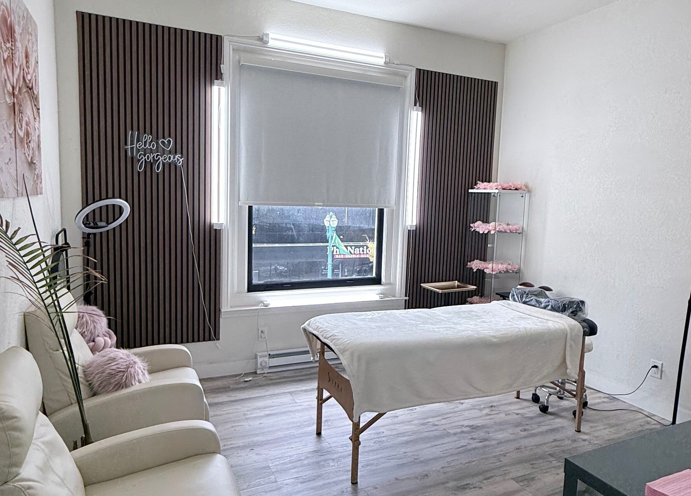 Serene interior of Me Nail Spa in Alameda, California, US featuring a cozy massage room with elegant decor.