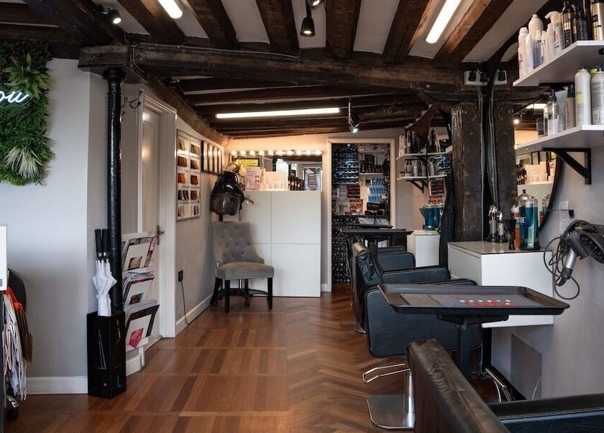 Beautiful You salon interior, showcasing elegant styling chairs and decor in Bures, England, GB.