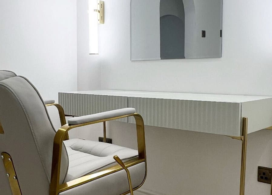 Elegant beauty chair at Allure - Jesmond in Newcastle upon Tyne, England, GB, offering luxury and comfort.