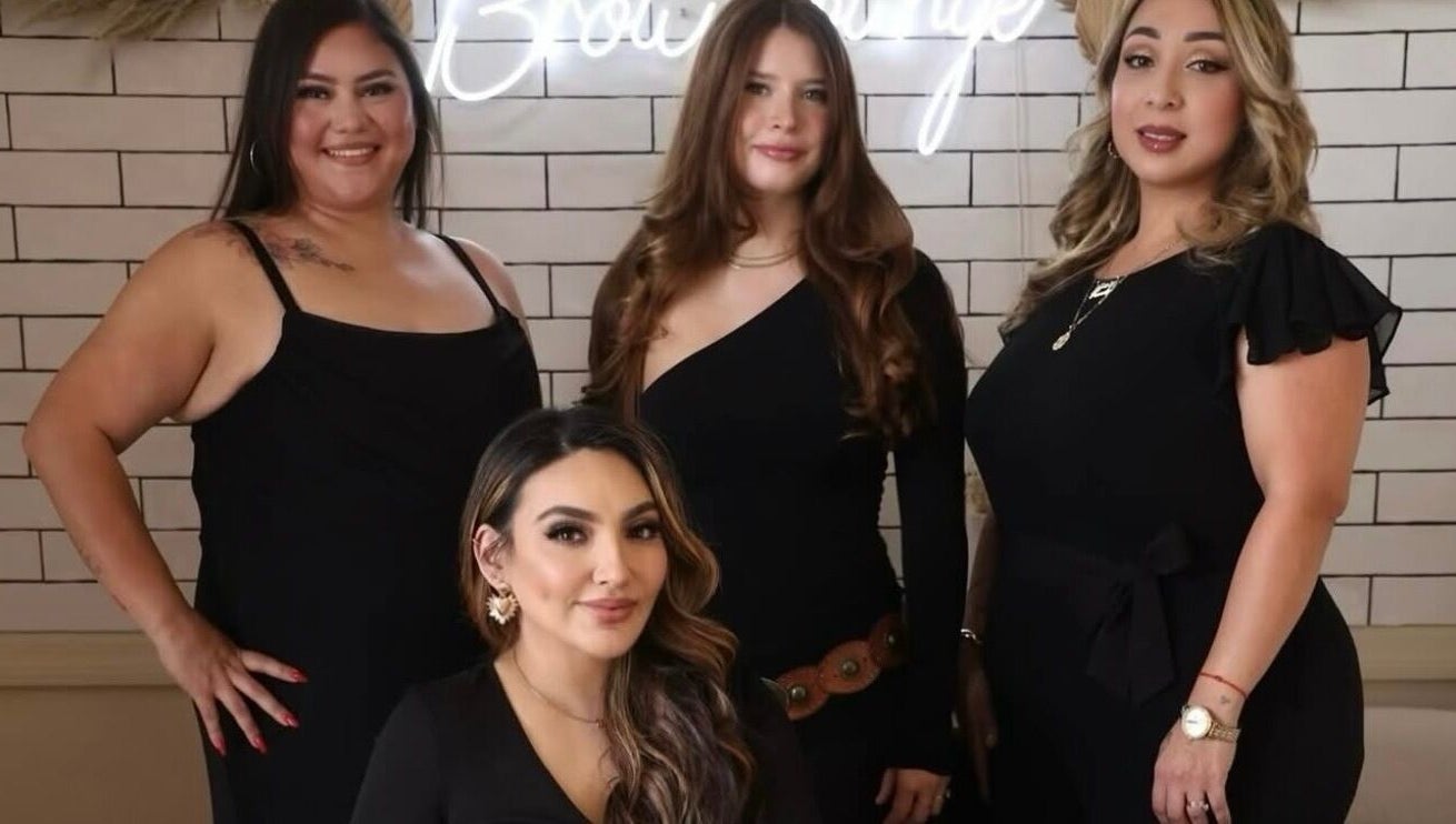 Stylists at The Brow Lounge in El Paso, Texas, US, showcasing their beauty expertise inside the venue.