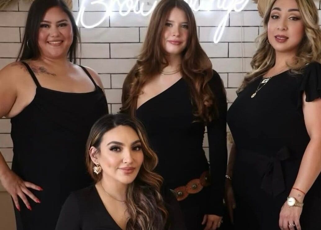 Stylists at The Brow Lounge in El Paso, Texas, US, showcasing their beauty expertise inside the venue.