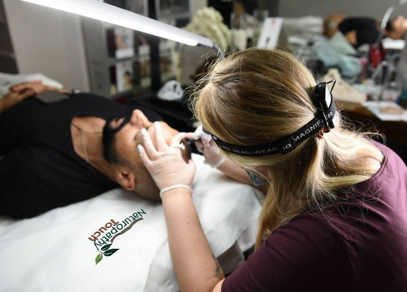 Professional facial treatment at Naturopathy Touch Cluster D, Dubai, AE with a focus on detail and relaxation.