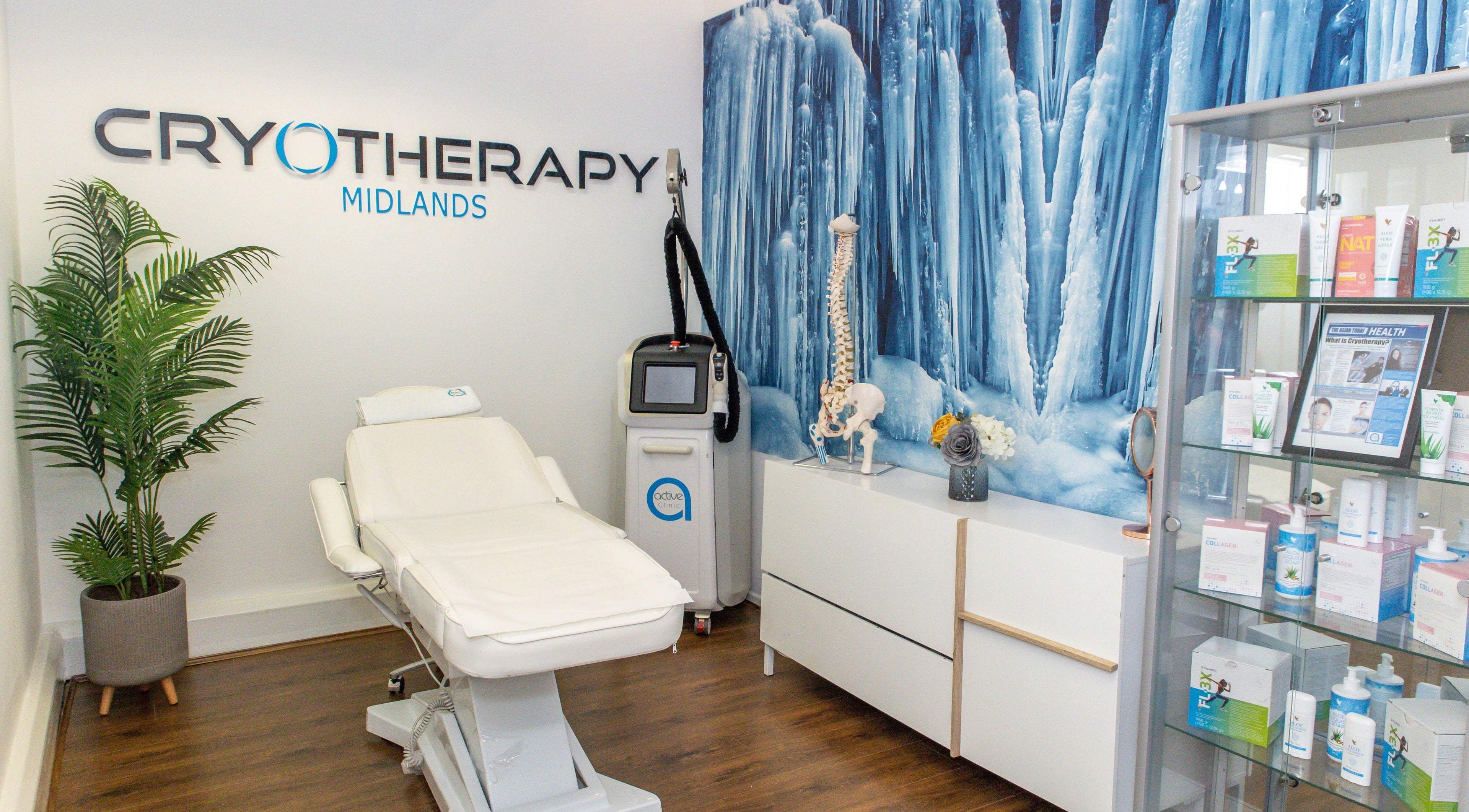 Cryotherapy treatment room at Active Clinic - Hagley Road Birmingham, Birmingham, England, GB with modern decor.