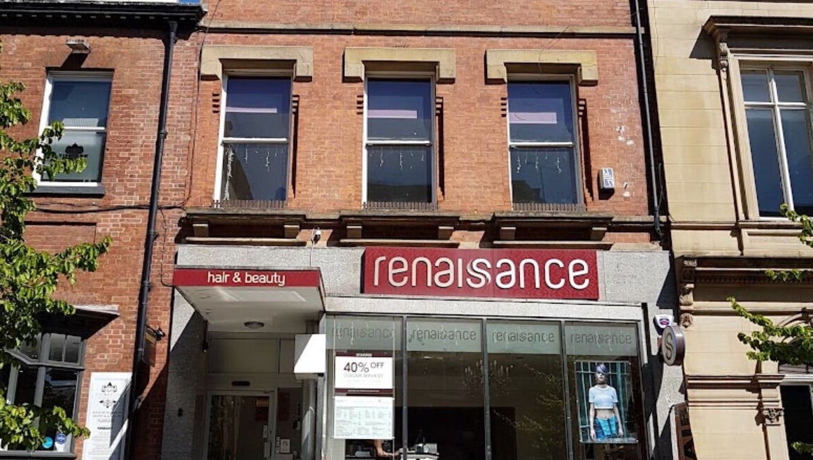 Exterior of Hair by Holli J at Renaissance Leeds, showcasing the salon facade in Leeds, GB.