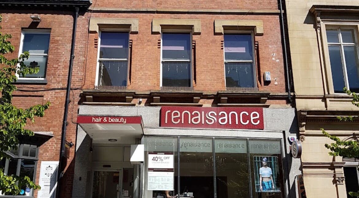 Exterior of Hair by Holli J at Renaissance Leeds, showcasing the salon facade in Leeds, GB.