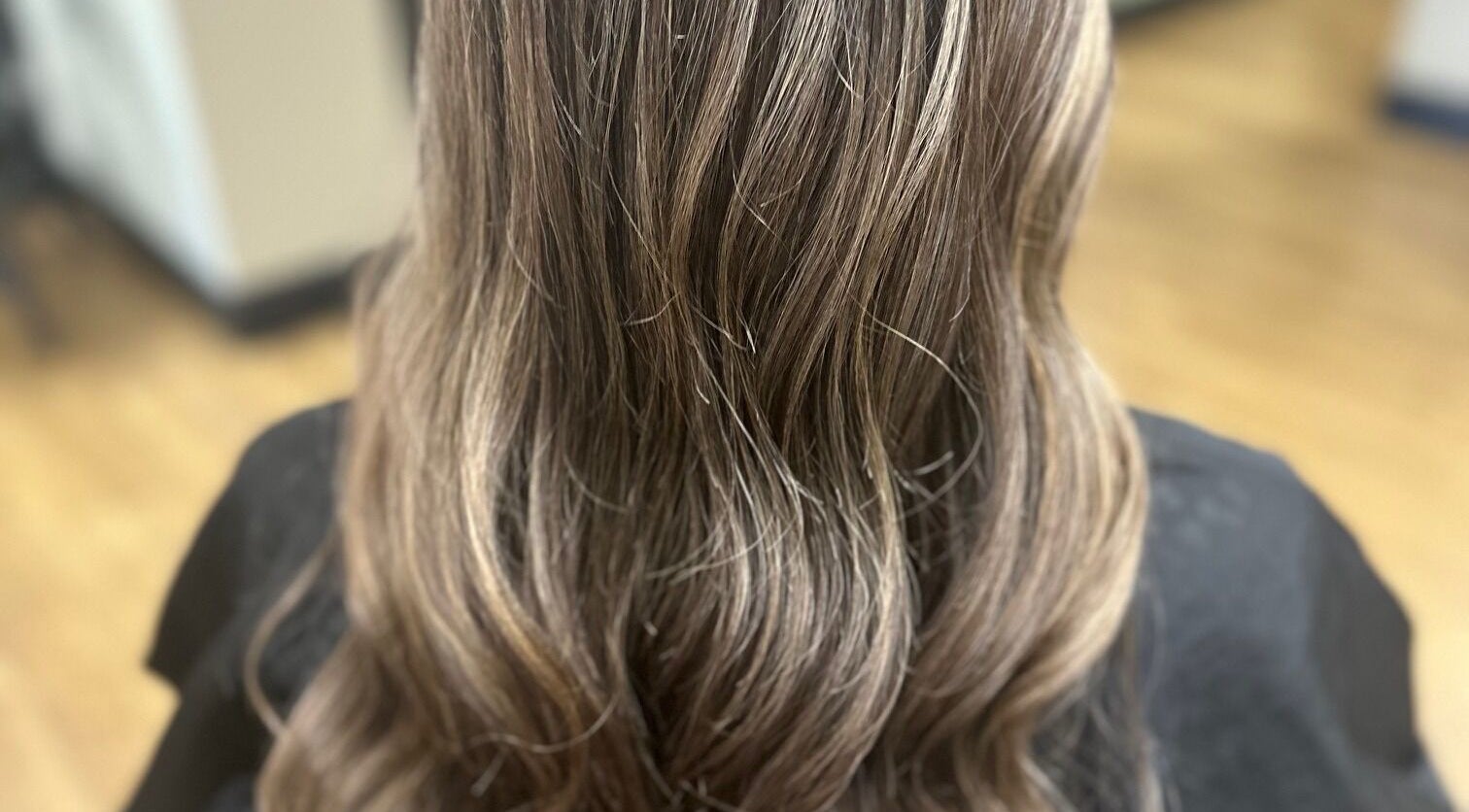 Beautifully styled brown hair at Sally Hoo in Hagerstown, Maryland, US salon.