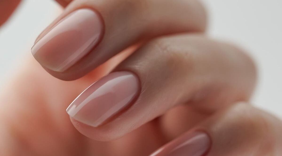 Close-up of polished nails at Nail’d It Belgravia, London, England, GB, showcasing high-quality beauty services.