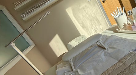 Clean and calming treatment area at Enhanced | Medical Aesthetics And Treatment Clinic in Newport, Wales, GB.