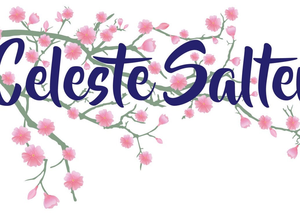 Elegant floral design logo of Celeste Salter Homeopath, Bathurst, New South Wales, AU.