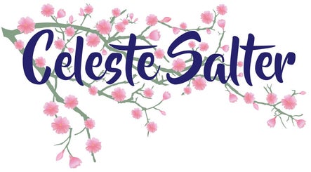 Elegant floral design logo of Celeste Salter Homeopath, Bathurst, New South Wales, AU.
