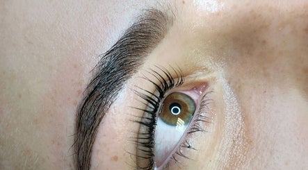 Close-up of beautifully groomed eyebrow and eyelashes at Simplicity Beauty Clinic, Rustenburg, North West, ZA.