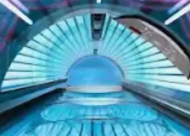 Futuristic tanning bed at Face & Body Studio SA, Boksburg, Gauteng, ZA offering premium wellness services.