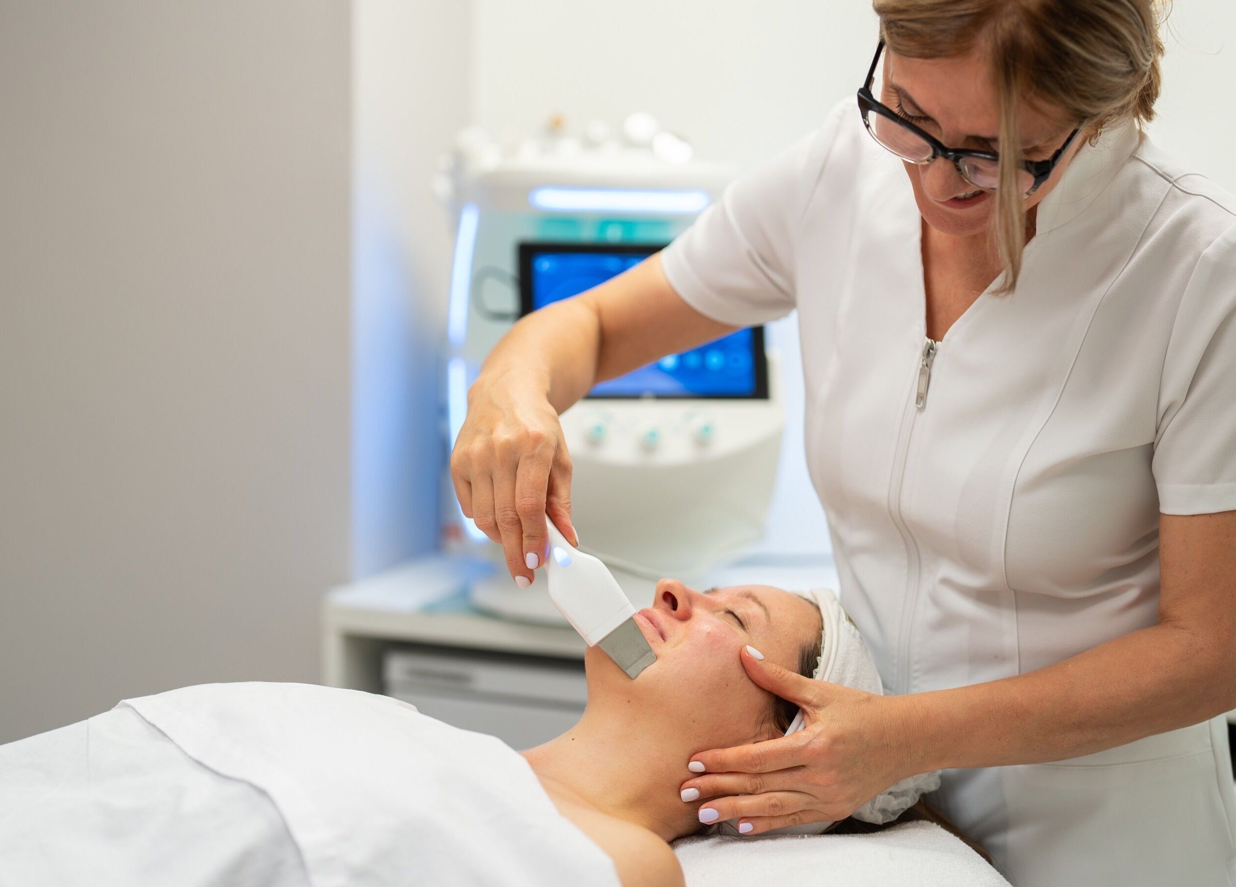 Facial treatment at Voka Deka Esthetics Salon in Vancouver, British Columbia, CA for radiant skin.