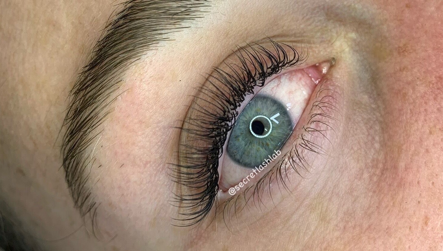 Close-up of expertly crafted lashes at Secret Lash Lab, Woonona, New South Wales, AU.