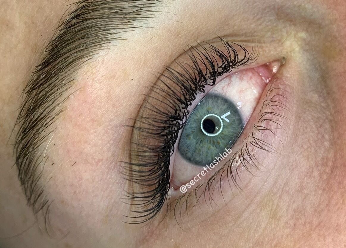 Close-up of expertly crafted lashes at Secret Lash Lab, Woonona, New South Wales, AU.