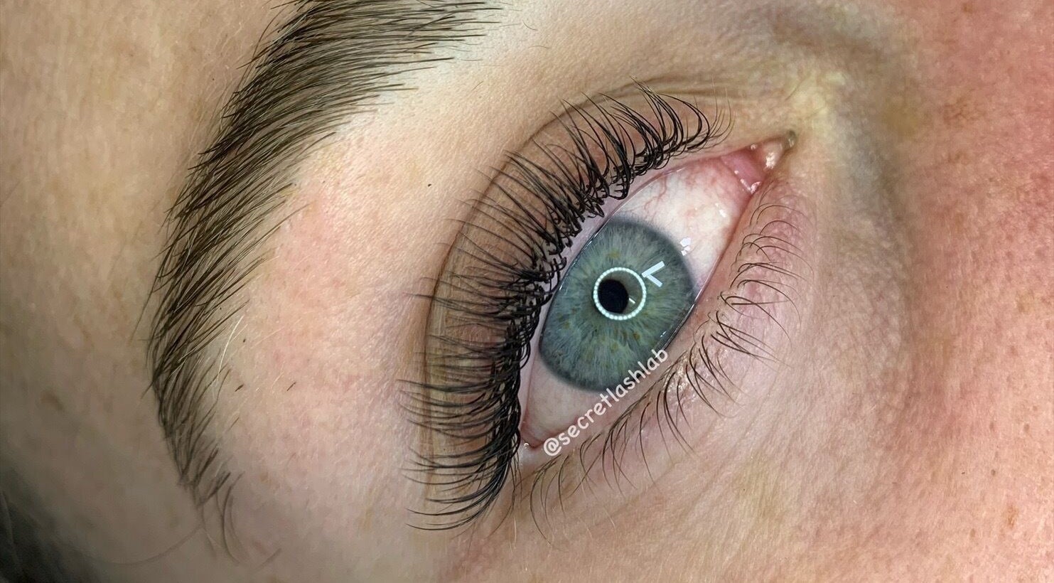 Close-up of expertly crafted lashes at Secret Lash Lab, Woonona, New South Wales, AU.