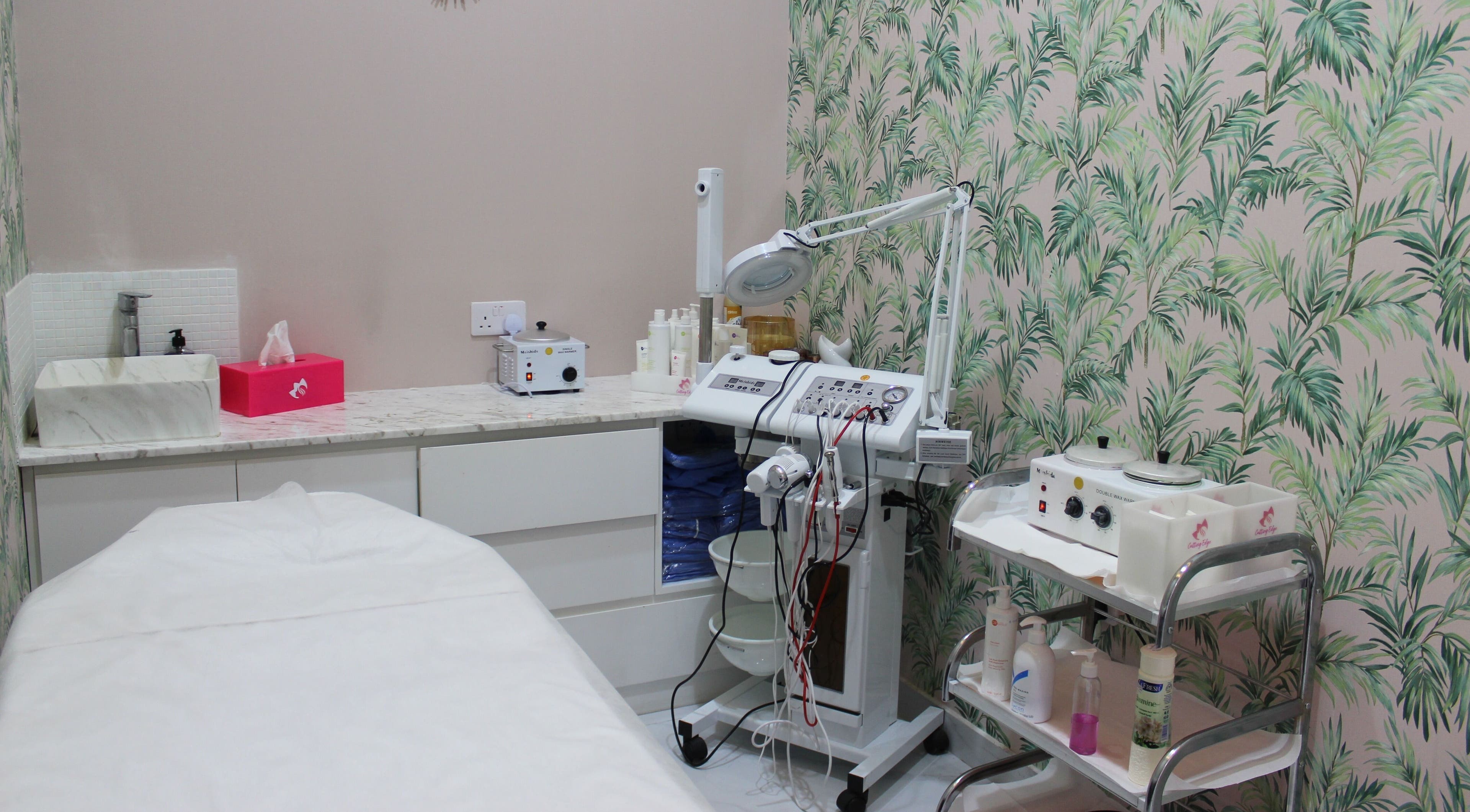 Relaxing treatment room setup at Cutting Edge Salon & SPA | Silicon Central Mall, Dubai, Dubai, AE.