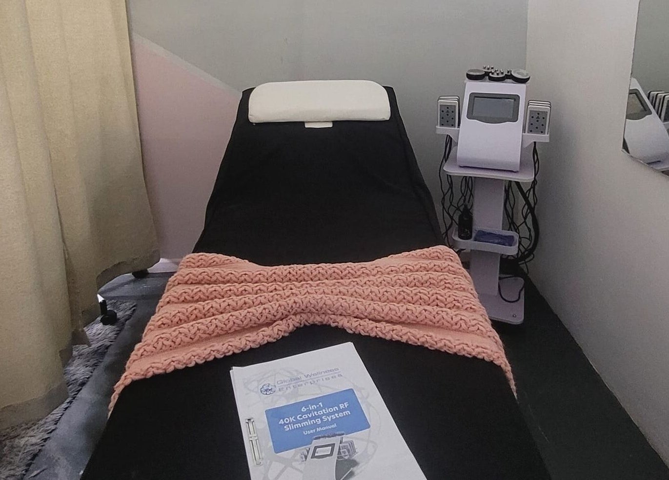 Relaxing beauty treatment room at NK Beauty & Aesthetics in Upington, Northern Cape, ZA.