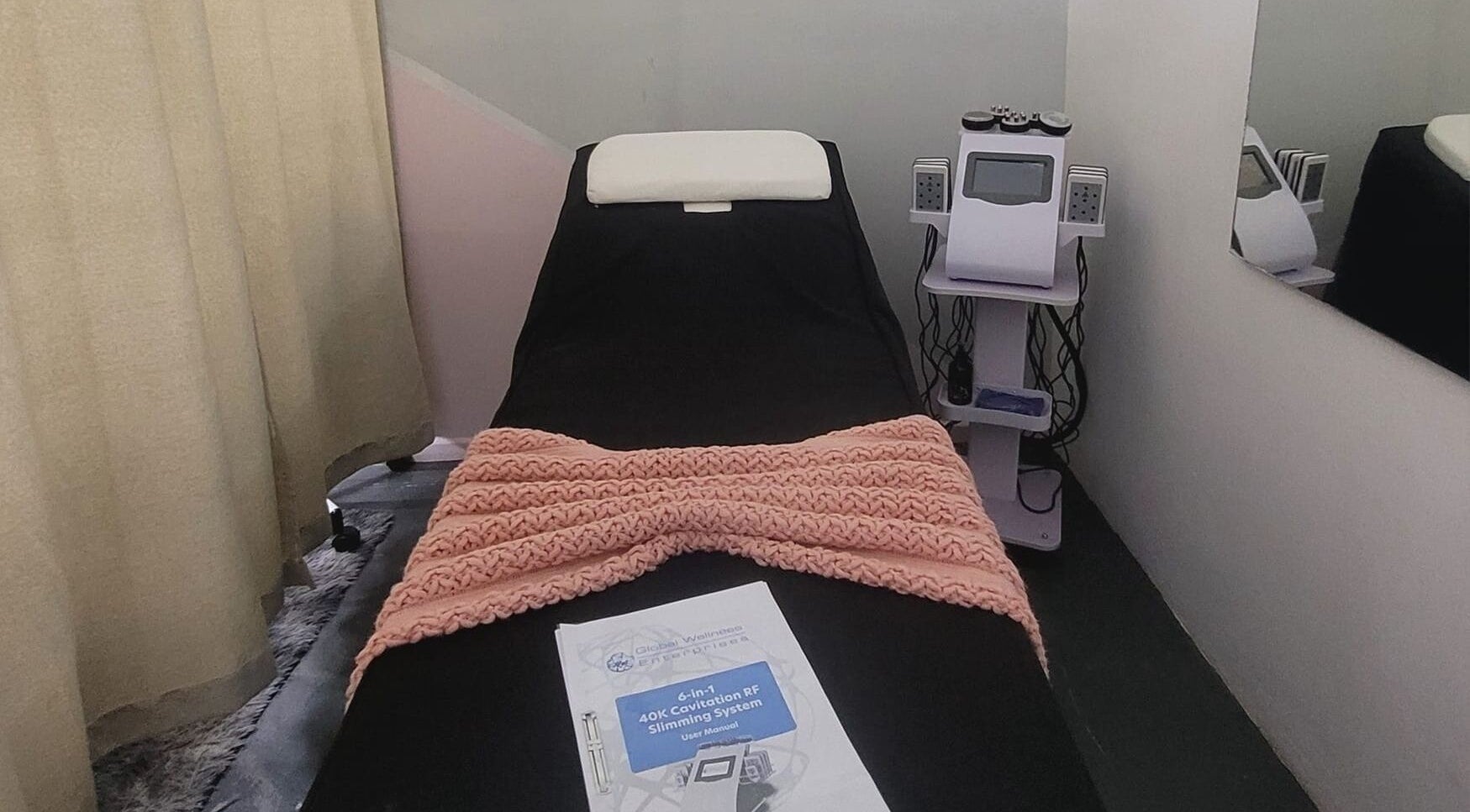 Relaxing beauty treatment room at NK Beauty & Aesthetics in Upington, Northern Cape, ZA.