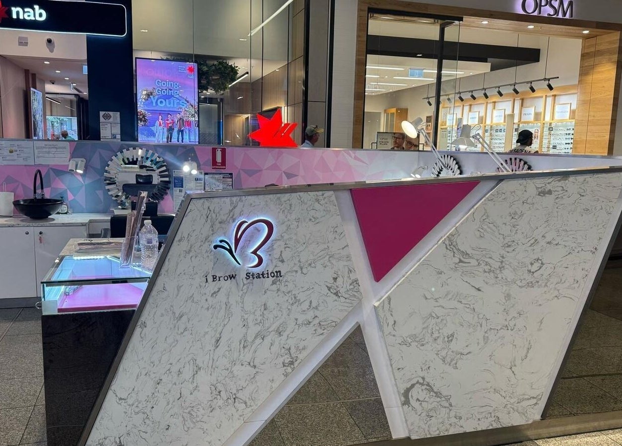 Front view of iBrow Station Greenhills at East Maitland, NSW, AU showcasing modern design and welcoming ambiance.