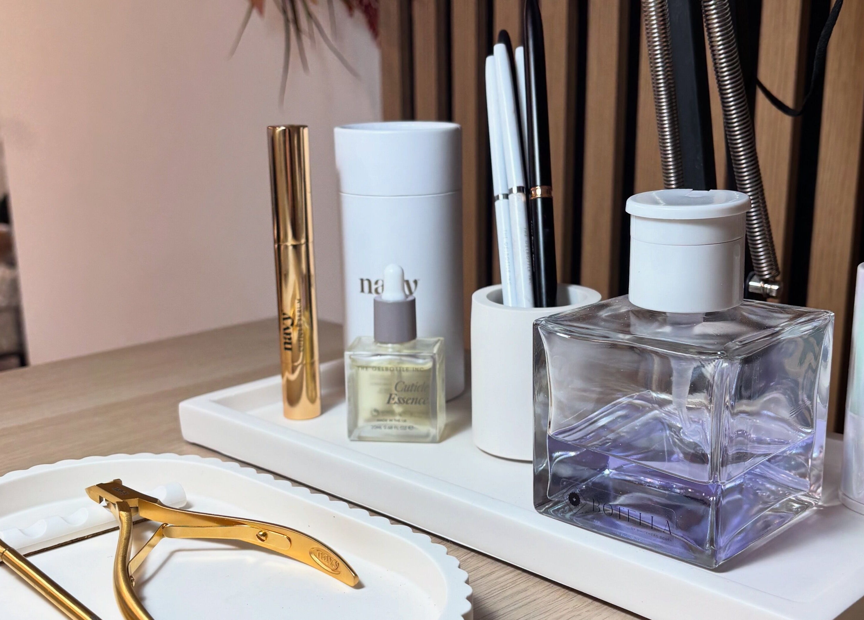 Elegant manicure tools at Nails By Cait, Darwen, England, GB showcasing a chic and modern aesthetic.