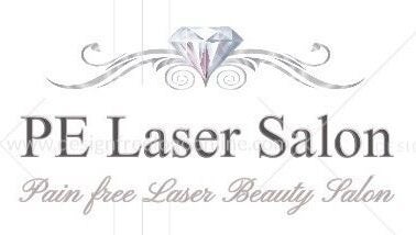 PE Laser Salon's elegant logo featuring a diamond and ornate design in Port Elizabeth, Eastern Cape, ZA.