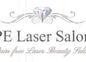 PE Laser Salon's elegant logo featuring a diamond and ornate design in Port Elizabeth, Eastern Cape, ZA.