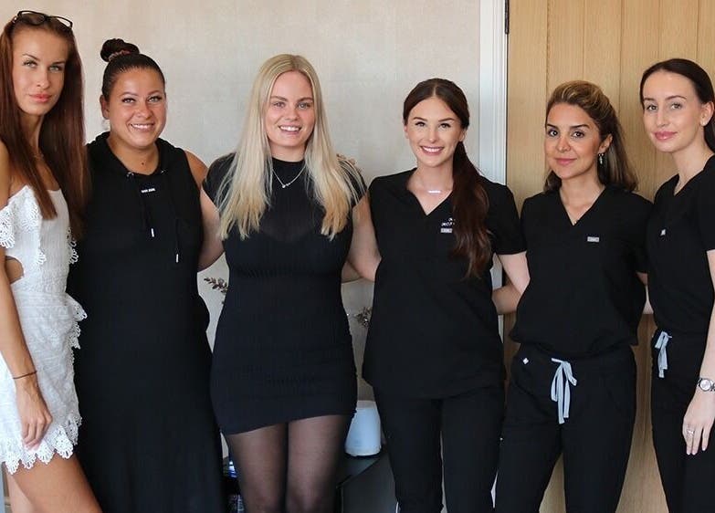 Professional team at Hannah McCoy Clinic Liverpool, England, GB, showcasing their beauty expertise.