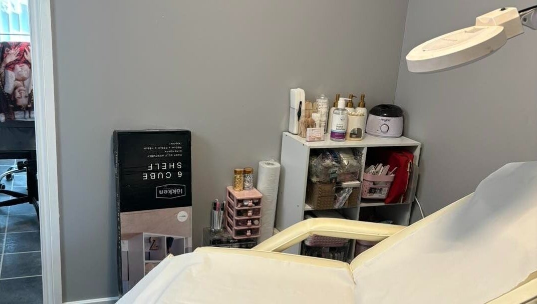 Treatment room at Twinkle Toes and Fingers & Aesthetics in Taverham, England, GB featuring a cozy setup.