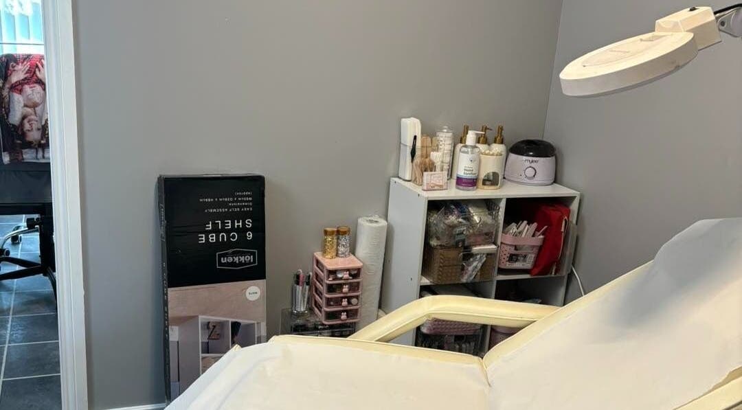Treatment room at Twinkle Toes and Fingers & Aesthetics in Taverham, England, GB featuring a cozy setup.