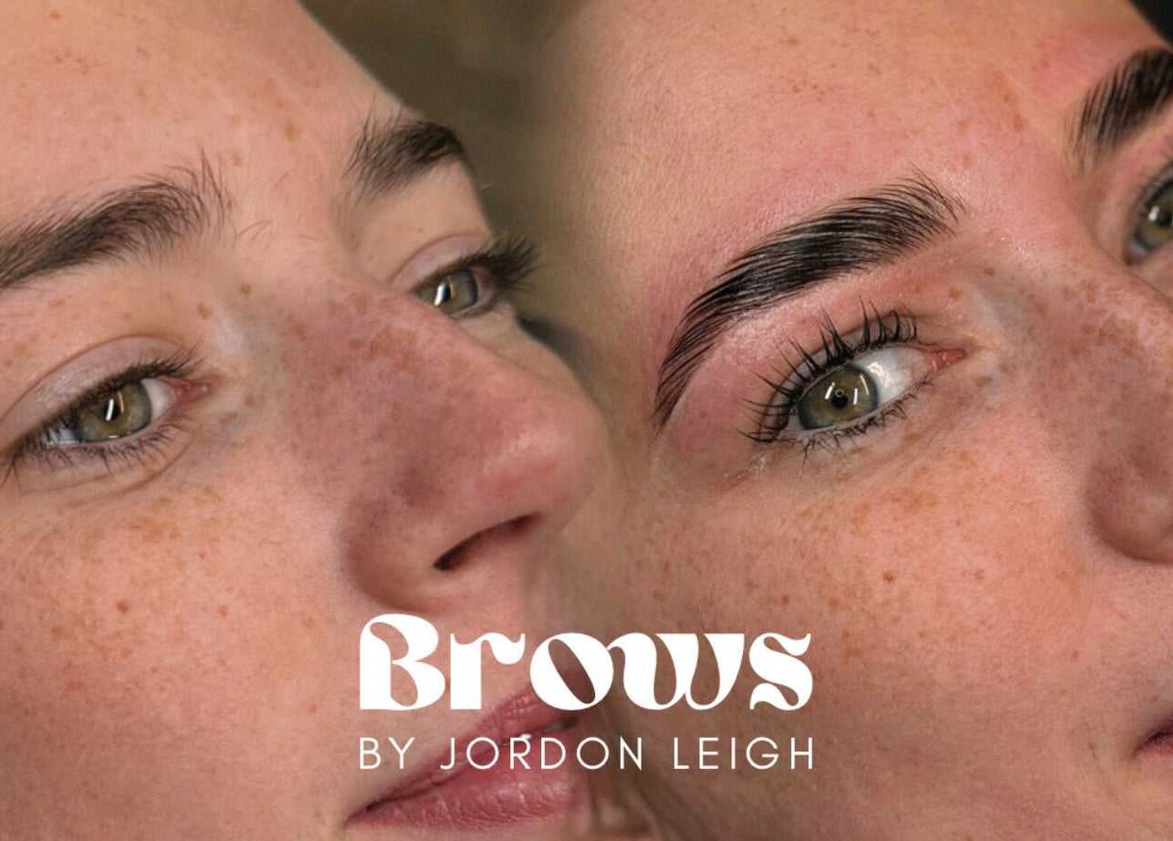 Before and after brow transformation at Brows by Jordon Leigh - Chorley, Euxton, England, GB. Stunning results!