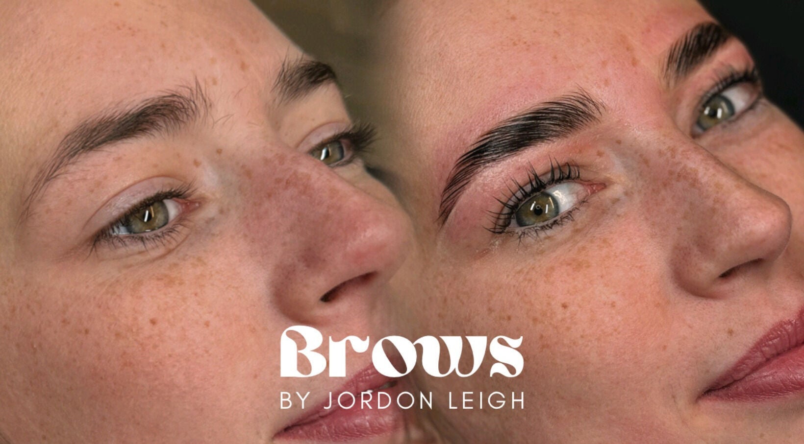 Before and after brow transformation at Brows by Jordon Leigh - Chorley, Euxton, England, GB. Stunning results!