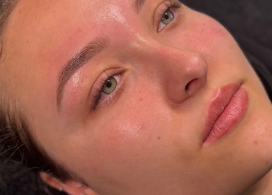 Close-up of expertly shaped brows at Brows by Jordon Leigh - Chorley in Euxton, England, GB.