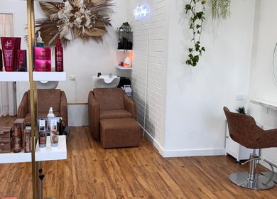 Elegant salon interior at Hair Therapy by Chloe, Mandurah, Western Australia, AU, featuring modern decor.