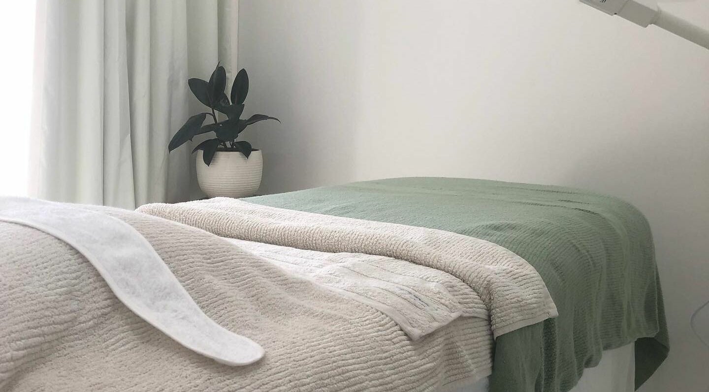 Relaxing treatment room with soothing decor at Bay Beauty and Spa, Port Lincoln, South Australia, AU.