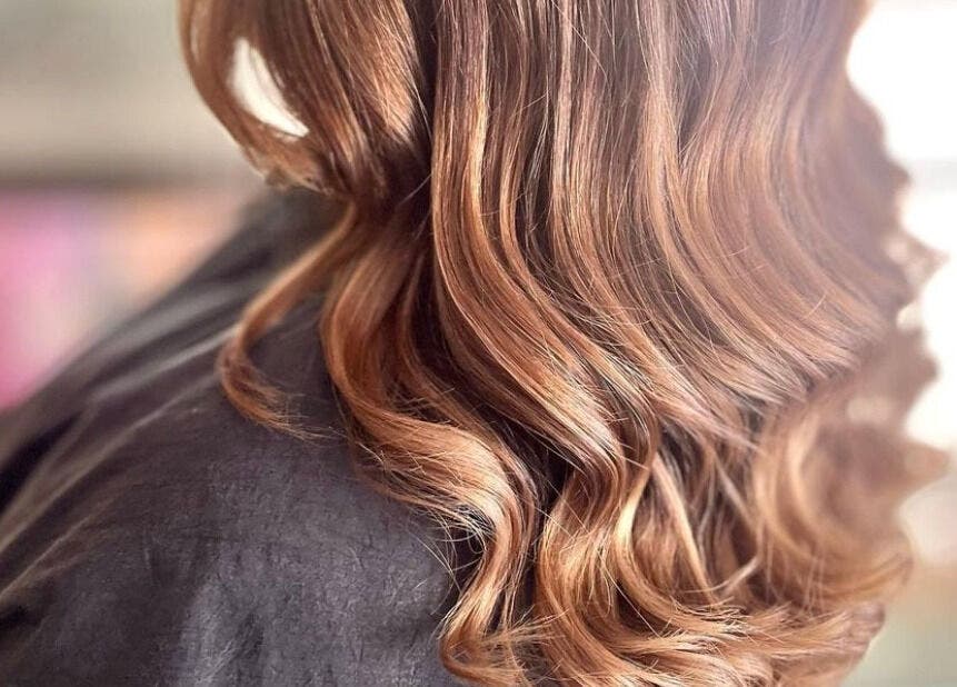 Stylish wavy hairstyle at Hair By Megan, Latham, Australian Capital Territory, AU.