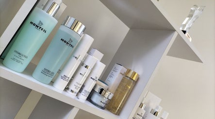 Luxury beauty products on display at Nailporium & More, Sandton, Gauteng, ZA.