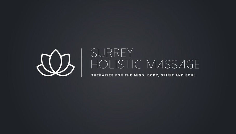 Logo of Surrey Holistic Massage - Home Visits in Epsom, England, GB. Elegant lotus design symbolizes tranquility.